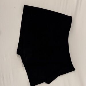 Black High-Waisted Skort v